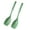 Green, variant on Silicone Spatula with Measurement Markings Set Marks Heat Resistant Cooking Spoon Flat-edged Slotted Kit High-grade