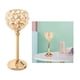 thumbnail image 4 of Candelabro de cristal para velas de té, centro de mesa para compromiso Dorado 215cm, 4 of 9