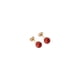 thumbnail image 1 of Aretes Chapados de Oro 14k Ximxi con Perla Roja, 1 of 3
