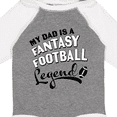 thumbnail image 4 of Inktastic My Dad is a Fantasy Football Legend Boys or Girls Long Sleeve Baby Bodysuit, 4 of 5