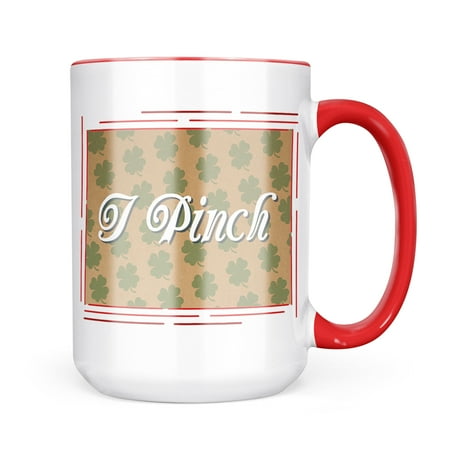 

Christmas Cookie Tin I Pinch St. Patrick s Day Shamrock Kraft Pattern Mug gift for Coffee Tea lovers
