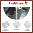 thumbnail image 3 of Fotbe Forest River Bald Eagle Pattern Christmas Tree Skirt, Tree Skirts Plush Christmas Decorations, Christmas Tree Skirts Xmas Decorations Holiday Party Decor-48", 3 of 6