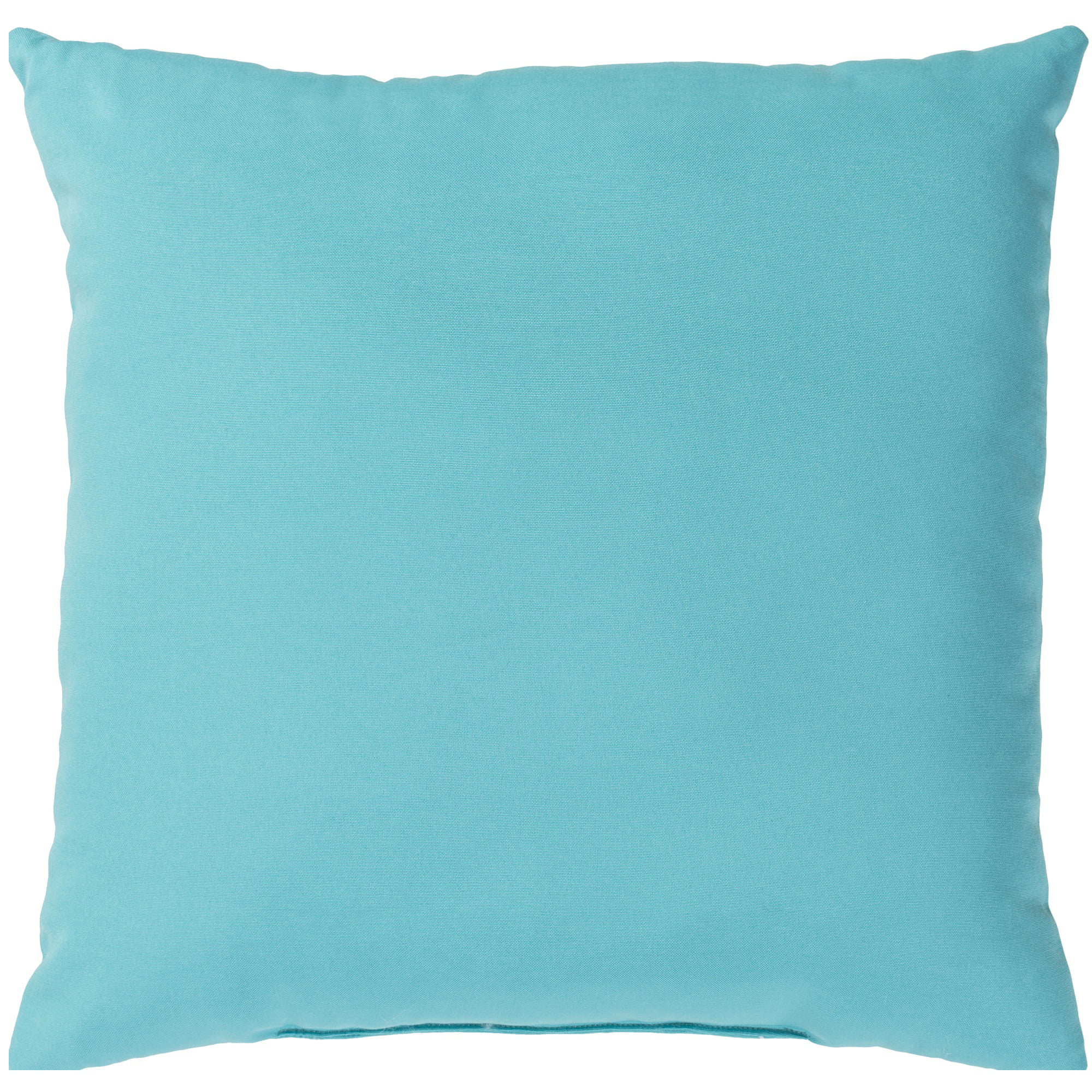 Chenille Teal Blue Plain Piped Finish Cushion Cover Handmade To Order