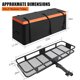 thumbnail image 5 of cm de Alturaeavy- cm de Profundidaduty Folding cm de Alturaitch Cargo Carrier Basket 60" x 20" Steel Luggage Rack 200 lbs Capacity 15 Cu Ft cm de Anchoaterproof Bag 2" Receiver Anti-Rattle..., 5 of 5