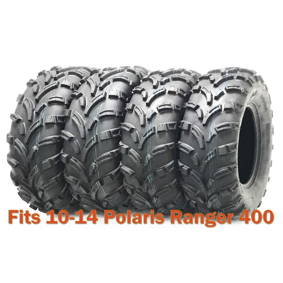 Set 4 WANDA ATV tires 25x8-12 & 25x11-12 for 10-14 Polaris Ranger 400