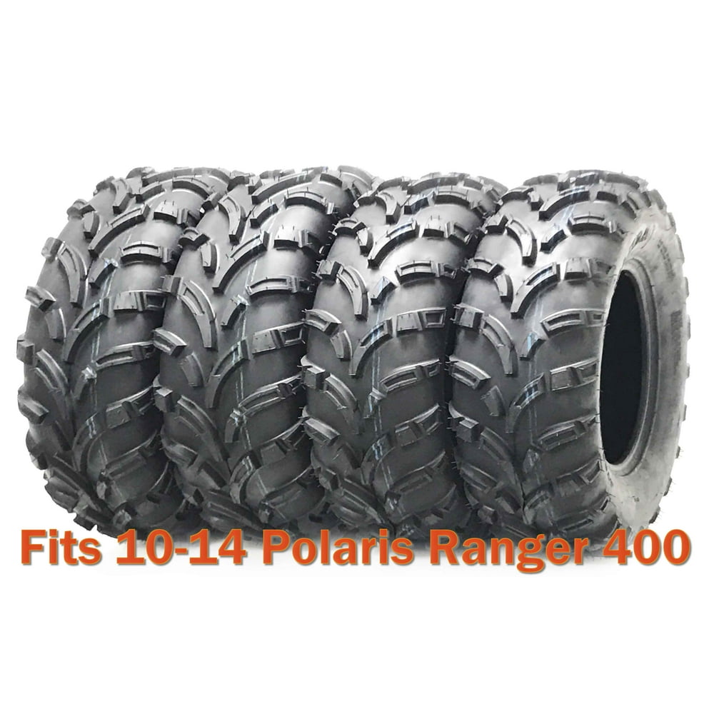 Set 4 WANDA ATV tires 25x812 & 25x1112 for 1014 Polaris Ranger 400