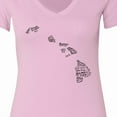 thumbnail image 4 of Inktastic Hawaii Word Salad Women's V-Neck T-Shirt, 4 of 5