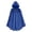 Blue, variant on Women Renaissance Hooded Cape Faux Suede Medieval Cloak Hobbit Halloween Costume for Cosplay,Role-playing