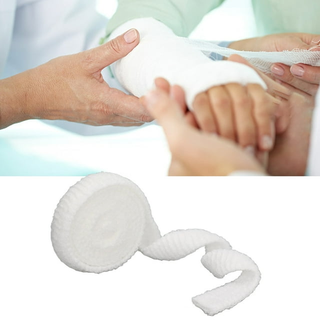 Stretch Tube Bandages, Elastic Wound Dressing Gauze Resilient Practical Breathable Soft 5PCS for Hospitals for Arms