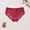 Red, variant on Womens Lace Underwear Red Floral Lace Panties Breathable Stretchy Mid Rise Brief Full Coverage Comfortable S-4XL,Size XL