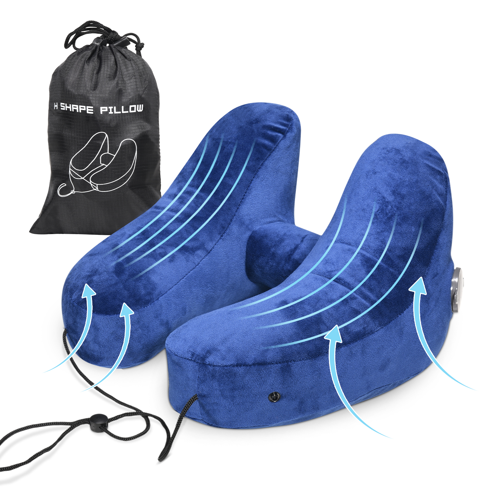 AUREVOIR Neck Pillow for Travel Memory Foam, Hooded Travel Pillow