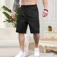 thumbnail image 4 of Ceisia Men's Relaxed Minimalist Cargo Gift Casual Shorts Drapey 3D Pockets Multi-Color, 4 of 8