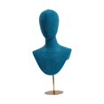 thumbnail image 2 of DOMELAY Mannequin Tête Autoportant Polyvalent Présentoir de Chapeau de Mode Mannequin Tête Vert, 2 of 9