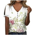 thumbnail image 1 of Hauts à Manches Courtes pour Femmes Mode Été Imprimé Ordinaire T-Shirt à Manches Courtes Col Rond pour Femmes T-Shirts d'Été pour Femmes Mode, 1 of 2