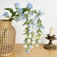 thumbnail image 6 of Realistic Blue Hanging Convallaria Majalis Faux Flowers Garland, Cloth Floral Decor for Wedding Ceiling & Home Spring Summer Décor, Topliu, 6 of 6