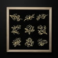 thumbnail image 5 of 9pcs 1.6x1.6 inch Golden Metal Stickers Magnolia Metal Stickers Self Adhesive Stickers Flower Theme Epoxy Stickers Floral Pyramid Sticker for DIY Scrapbooks Epoxy Resin Decoration, 5 of 7
