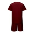 thumbnail image 3 of NAFUU Mens Summer Track Suits Mens Short Sets 2 Piece Outfits Fashion Summer Tracksuits Casual Short Sleeve T-Shirt And Shorts Set Fashion Beach Outfits, 3 of 9