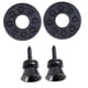 thumbnail image 4 of 2 Piezas de Botones de Bloqueo de Correa de Metal Pasadores Finales con Tornillos de Montaje para Ukelele Bajo de Guitarra Acústica Eléctrica, 12 Colo negro + negro Baoblaze Clavija de bloqueo de la correa de la guitarra Clavija, 4 of 8