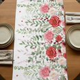 thumbnail image 5 of Table Runners 72 Inches Long Dress Scarves, Pink Spring Floral Farmhouse Kitchen Table Runner, Coffee Tablerunners, Weeping Romantic Flowers Pastoral 16x72 Inch, 5 of 9