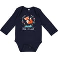 thumbnail image 3 of Inktastic First Birthday 1 Year Old Girl Fox Girls Long Sleeve Baby Bodysuit, 3 of 5