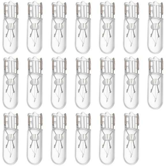 cciyu 20 pcs T5 17 86 206 White Halogen Light Bulb Instrument Cluster Gauge Dash Lamp 12V