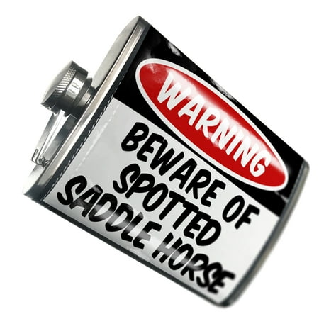 

NEONBLOND Flask Beware of the Spotted Saddle Horse