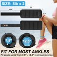 thumbnail image 2 of VBSD Pesas ajustables para tobillos 2-10 lb, par, 2 of 7
