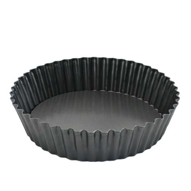 thinsony Round Shape Cake Mold Movable Bottom Carbon Steel Kitchen Pizza Cake Mold Baking Tray