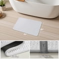 thumbnail image 4 of SIXHOME Bathroom Rugs Non Slip Bath Mat Chenille Soft Absorbent Quick Dry Bath Rugs for Bathroom Floor with Rubber Backing Machine Washable Bathmat Boho Bathroom Decor 20"x32" White, 4 of 8