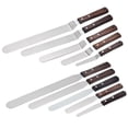thumbnail image 1 of Neinkie Straight and Angled Icing Spatula - Cake Frosting Spatula - High Grade Stainless Steel | Baking and Cake Decorating Supplies - Multipurpose Use for Home, Kitchen or Bakery, 1 of 7