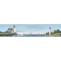 Sailing Lighthouse Wallpaper Border