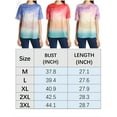 thumbnail image 2 of Gustave Women Short Sleeve Tie Dye Tops Crew Neck Basic T Shirts Summer Casual Loose Blouse Tee Plus Size "Blue, 2XL", 2 of 8