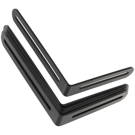 Raindrops 4pcs L-shape Corner Braces 90 Degree Angle Brackets with Slot for Furniture Cabinet Installation