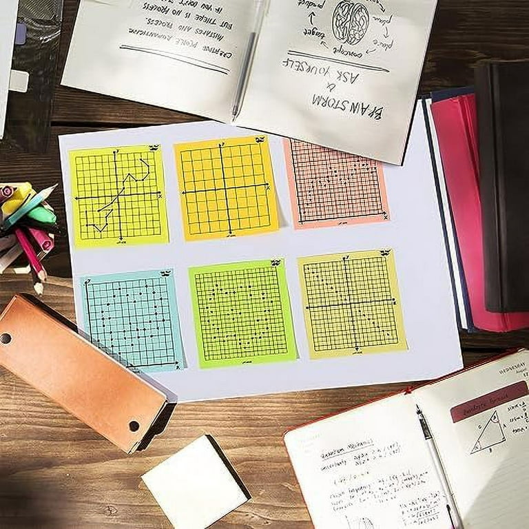 today's tip: graph paper sticky notes - little acorn creations