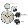 thumbnail image 6 of Infinity Instruments Orbis Blue Outdoor Transitional Analog Display 14-inch Wall Clock, 6 of 7