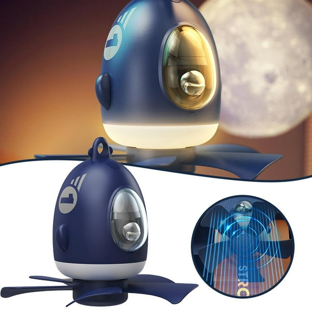 Led 4 Velocidad Del Viento Ventilador De Techo De Avión Pequeño Ventilador De Luz Nocturna Ventilador Colgante Resistente De Bajo Ruido 5V Inevent HA047678-01