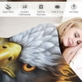thumbnail image 3 of COMIO  Eagle Gifts Blanket, Cool Black Gold Lightning Eagle Blanket, American Bald Eagle Throw Blanket, Eagle Gifts for Men Women Kids, Eagle Gifts for Eagle Lover, Plush Throw Blanket,, 3 of 6
