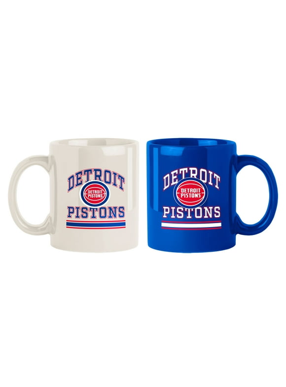 Detroit Pistons 2-Pack 15oz. Color Mug Set