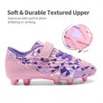 thumbnail image 5 of Tacos de fútbol para niños DREAM PAIRS Talla 12 Rosa Morado, 5 of 5