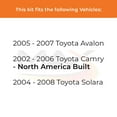 thumbnail image 2 of Max Advanced Brakes - Brake Kit for 2005-2007 Toyota Avalon 2002-2006 Camry North America Built 2004-2008 Solara Rear Replacement Disc Brake Rotors and Ceramic Brake Pads, 2 of 9