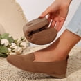 thumbnail image 6 of Womens Shoes,Casual Shoes Comfortable Stylish for Everyday Wear Closed Toe Design Casual Shoes for All Seasons,Shoes for Women,Brown,7.5, 6 of 9