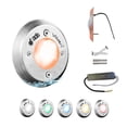 thumbnail image 1 of 1 Lámpara LED Sumergible Para Alberca de nicho o sobreponer ADS MINI SPA 20W 12CM Ámbar Con Transformador, 1 of 4