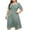 Green, variant on Drses Women's 2024 Summer Casual Dress Plus Size Smocked Midi Calf Length Puff Sleeve Floral Dresses