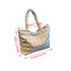 thumbnail image 4 of Bolsa de mano acolchada Quilted Tote Bag de CoCopeaunt, relleno de plumón ligero, bolso de hombro, gran bolso de nailon, bolso con cierre de cremallera, 4 of 6