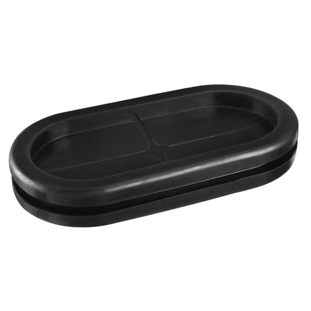 Grommet de goma ovalado de montaje doble cara tamaño 85 x 40 mm para protección de cables 10 paquetes