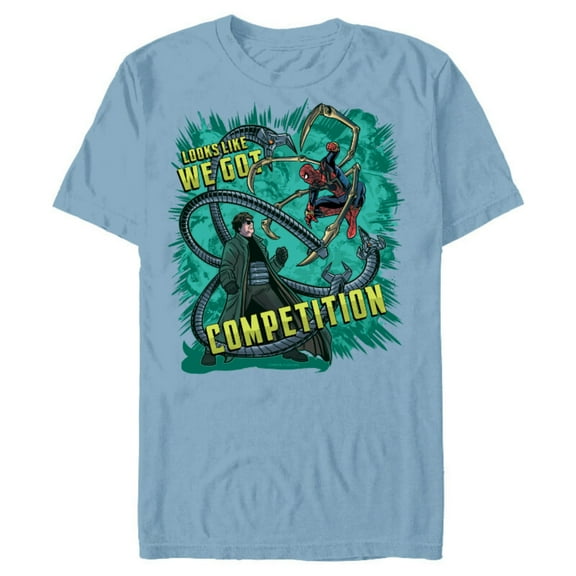 Marvel Spider-Man: No Way Home Doc Ock We Got Competition - Short Sleeve Blended T-Shirt for Adults - Customized-Ocean Blue