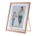 thumbnail image 1 of LCXmlly Electroplating Photo Frame Floating Picture Frame Tempered Glass Stainless Wall Standing Luxury Oblong, 1 of 9
