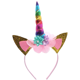 thumbnail image 1 of Traje de cumpleaños para niña, diadema de cuerno con purpurina dorada, accesorio para la cabeza de flores para decoración de fiesta, disfraz MFZFUKR CPB-DE-LYY857-4, 1 of 5