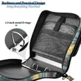 thumbnail image 2 of 3 Ring Zipper Binder with Shoulder Strap Waterproof Trapper Keeper 2 Inch D-Ring 500 Sheets Capacity Camping in Forest, 2 of 8