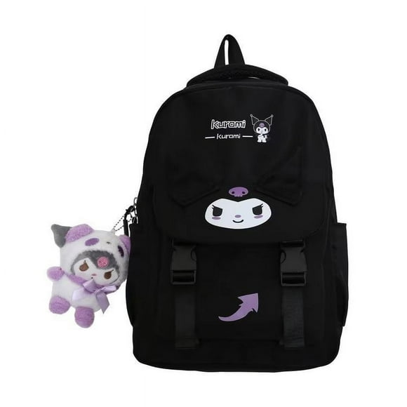 Mochila diseño de dibujos animados lindo de contraste de colores moda Kuromi